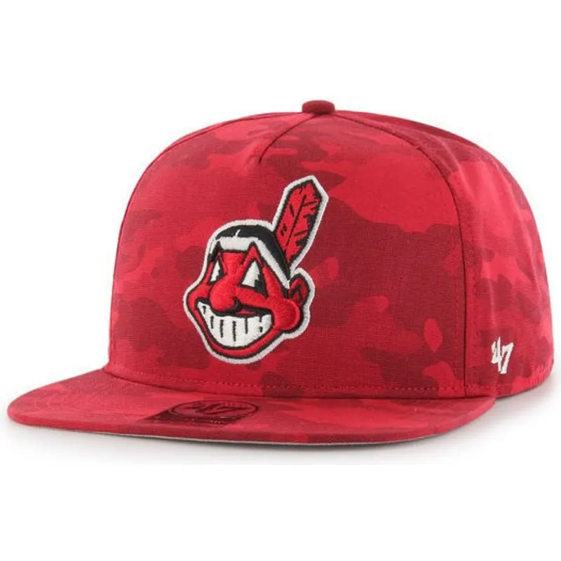 sapkak-lapos-terepmintas-snapback-cleveland-indians-mlb-47-brand