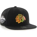 schwarze-snapback-kappe-chicago-blackhawks-nhl-captain-von-47-brand