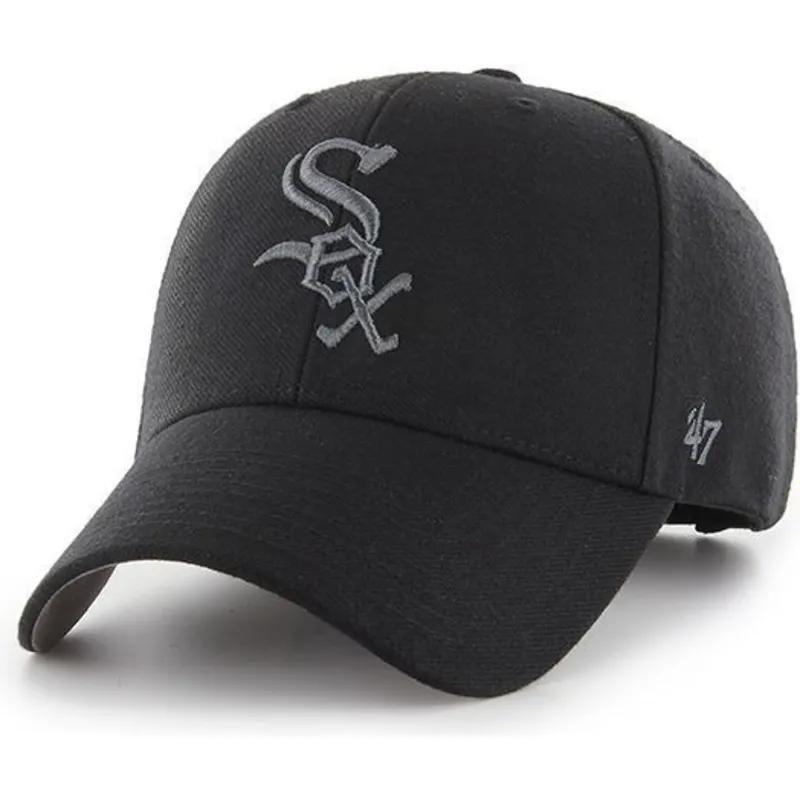 sapkak-ivelt-fekete-allithato-plateado-chicago-white-sox-mlb-47-brand sapkak-ivelt-fekete-allithato-plateado-chicago-white-sox-mlb-47-brand