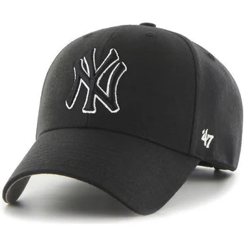 Sapkák ívelt fekete snapback New York Yankees MLB 47 Brand