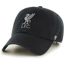 47-brand-curved-brim-liverpool-football-club-clean-up-cap-schwarz