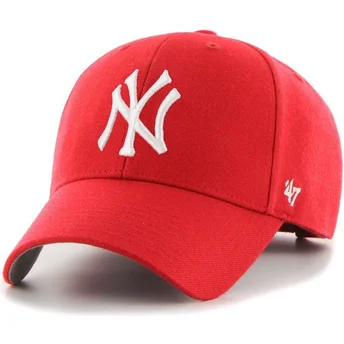 47 Brand Curved Brim New York Yankees MLB MVP Cap rot