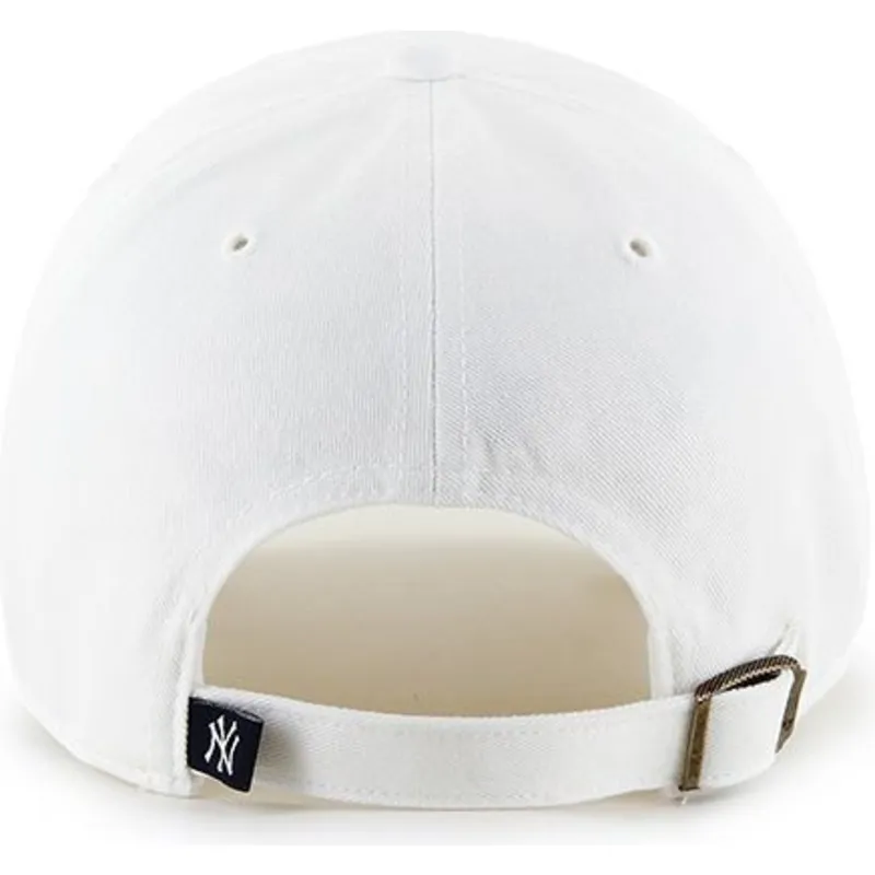 weisse-gebogene-kappe-von-new-york-yankees-mlb-clean-up-von-47-brand