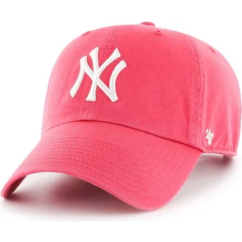 Sapkák ívelt rózsaszín állítható chicle New York Yankees MLB 47 Brand