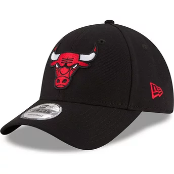 New Era Curved Brim 9FORTY The League Chicago Bulls NBA Adjustable Cap schwarz