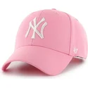 sapkak-ivelt-rozsaszin-snapback-new-york-yankees-mlb-47-brand