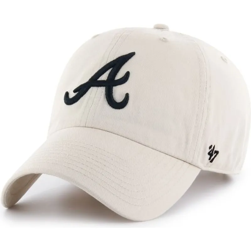 sapkak-ivelt-kremszinu-allithato-atlanta-braves-mlb-clean-up-atlanta-braves-mlb-47-brand