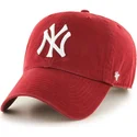 morkrod-kurvad-keps-new-york-yankees-mlb-clean-up-fran-47-brand