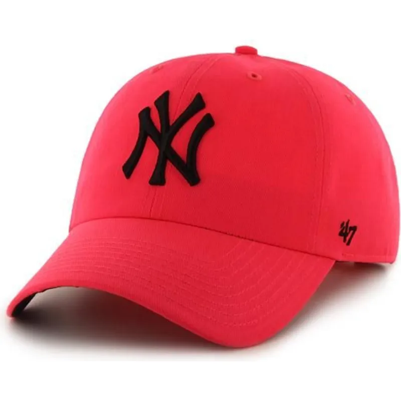 47-brand-mlb-clean-up-neon-new-york-yankees-rosa-gebogener-schirmmutze