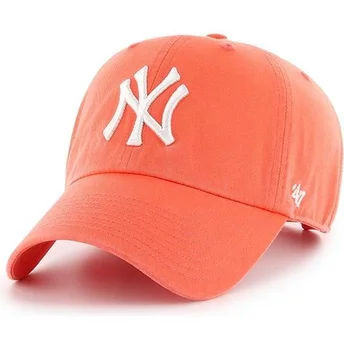 Cap ívelt оранжев регулируема лента pomelo New York Yankees MLB 47 Brand