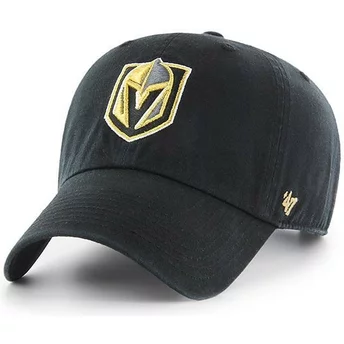 47 Brand Curved Brim Vegas Golden Knights NHL Clean Up Cap schwarz