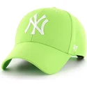 47-brand-curved-brim-new-york-yankees-mlb-mvp-lime-snapback-cap-grun