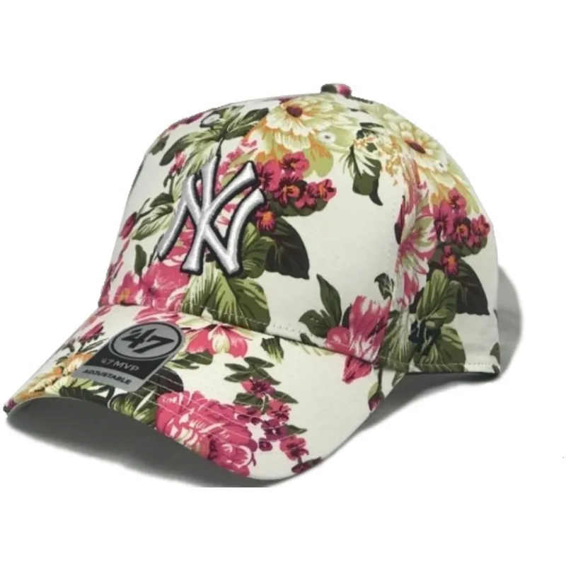 sapkak-ivelt-tobbszinu-allithato-estampado-floral-new-york-yankees-mlb-47-brand