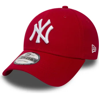 cap-ivelt-cherven-reguliruema-lenta-9forty-essential-new-york-yankees-mlb-new-era
