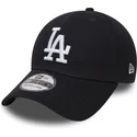 marineblaue-gebogene-verstellbare-kappe-39thirty-classic-der-los-angeles-dodgers-mlb-von-new-era