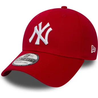 New York Yankees MLB New Era 39THIRTY Classic röd böjd justerbar keps