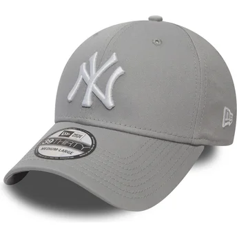 Grå böjd keps justerbar 39THIRTY Classic från New York Yankees MLB av New Era