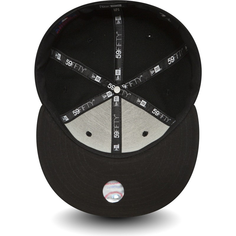 new-era-flat-brim-59fifty-essential-los-angeles-dodgers-mlb-fitted-cap-schwarz