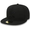 svart-platt-keps-justerad-59fifty-black-on-black-fran-new-york-yankees-mlb-av-new-era