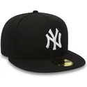 schwarze-flache-anpassbare-59fifty-essential-kappe-der-new-york-yankees-mlb-von-new-era