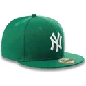 new-era-59fifty-essential-new-york-yankees-mlb-grune-flache-angepasste-kappe