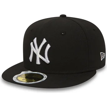 new-era-new-york-yankees-mlb-59fifty-essential-kinder-schwarze-fitted-cap