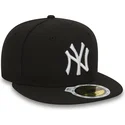 new-era-mlb-new-york-yankees-59fifty-essential-kinder-schwarze-fitted-cap