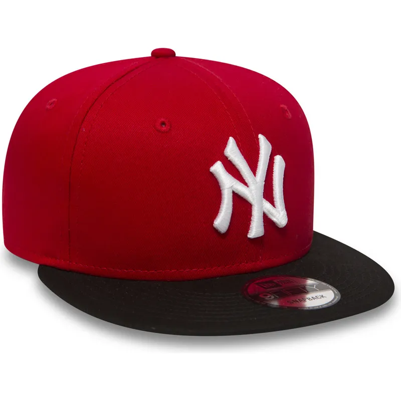 sapkak-lapos-piros-snapback-ajustable-9fifty-cotton-block-new-york-yankees-mlb-new-era