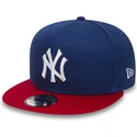 sapkak-lapos-kek-snapback-ajustable-9fifty-cotton-block-new-york-yankees-mlb-new-era