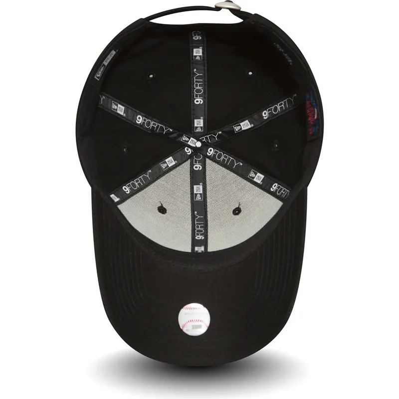 svart-justerbar-kurvad-keps-9forty-essential-fran-los-angeles-dodgers-mlb-av-new-era