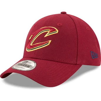 9forty-the-league-cleveland-cavaliers-nba-verstellbare-rote-kappe-von-new-era
