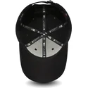 schwarze-verstellbare-kappe-mit-gebogenem-schirm-und-schwarzem-logo-9forty-essential-der-los-angeles-dodgers-mlb-von-new-era