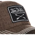 von-dutch-curved-brim-arrow02-brown-adjustable-cap
