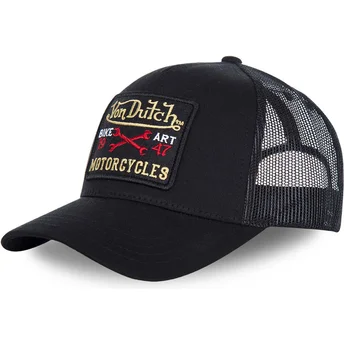 Sapkák ívelt fekete állítható BLACKY2 Von Dutch