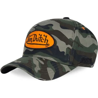Cap ívelt камуфлаж регулируема лента Von Dutch