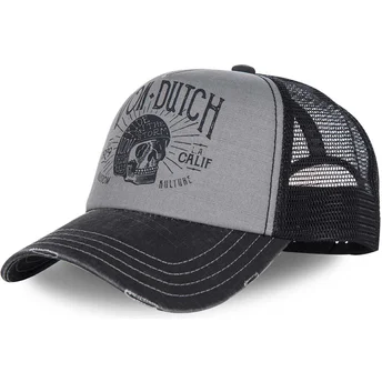 Justerbar grå och svart böjd keps CREW1 från Von Dutch