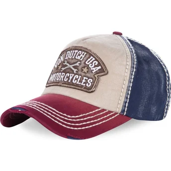 Sapkák ívelt fehér állítható DYLAN02 Von Dutch