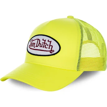 Sapkák ívelt sárga snapback FRESH05 Von Dutch