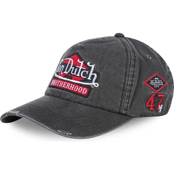 Sapkák ívelt szürke állítható JACKBRB Von Dutch