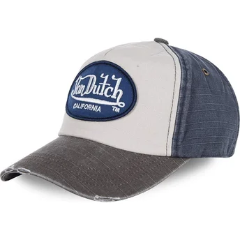Sapkák ívelt fehér állítható JACKMWB Von Dutch