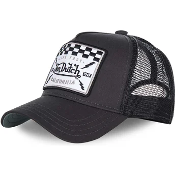 Sapkák ívelt fekete snapback SQUARE8B Von Dutch