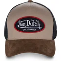 trucker-kappe-beige-suede-von-von-dutch