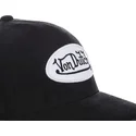 verstellbare-schwarze-kappe-mit-gebogenem-schirm-suede7-von-von-dutch