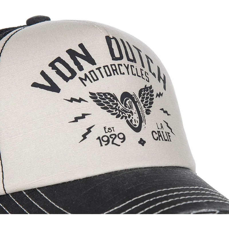 weisse-und-schwarze-verstellbare-curved-cap-crew2-von-von-dutch