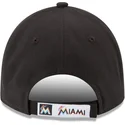 new-era-curved-brim-9forty-the-league-miami-marlins-mlb-black-adjustable-cap