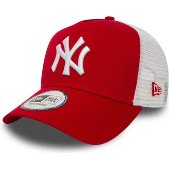 Sapkák ívelt piros snapback Clean A Frame 2 New York...