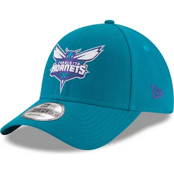 New Era Curved Brim 9FORTY The League Charlotte Hornets NBA Adjustable Cap blau