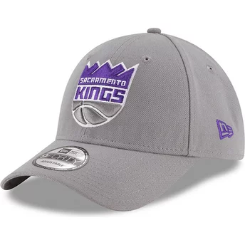 New Era Curved Brim 9FORTY The League Sacramento Kings NBA Adjustable Cap grau