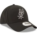 schwarze-verstellbare-curved-cap-9forty-the-league-der-san-antonio-spurs-nba-von-new-era
