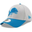 new-era-curved-brim-9forty-the-league-detroit-lions-nfl-adjustable-cap-grau-und-blau